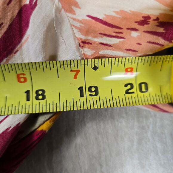 Anthropologie Love the Label Ruffled Wrap Mini Dress Medium Floral - Picture 3 of 11